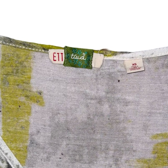 Anthropologie Ett:Twa Splatter Oversized Sheer Tee - Picture 2 of 14